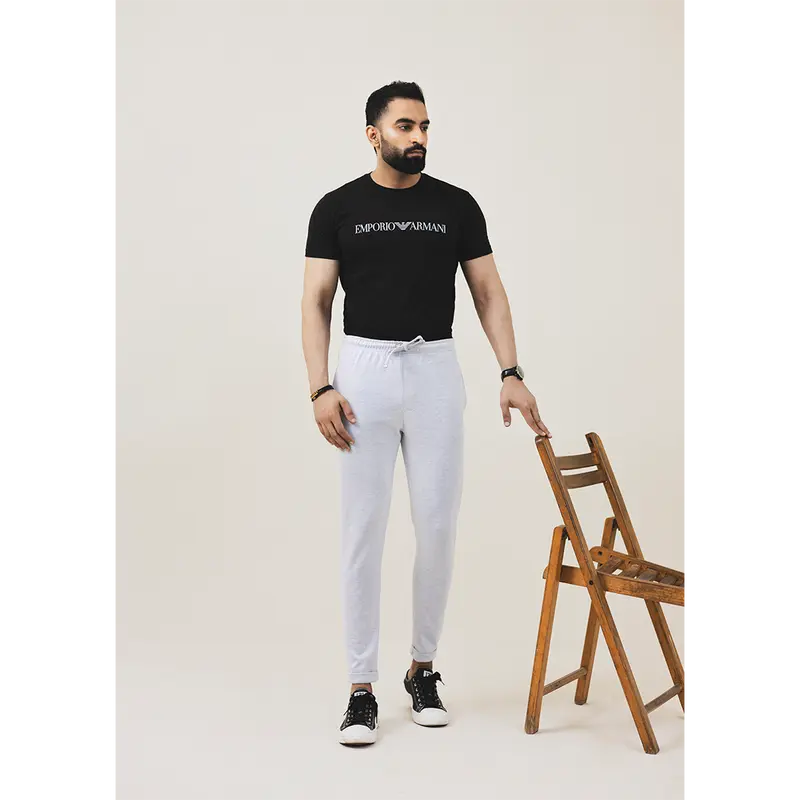 Vogue Men Essential Basic Jogger Casual Pant Light Gray 2