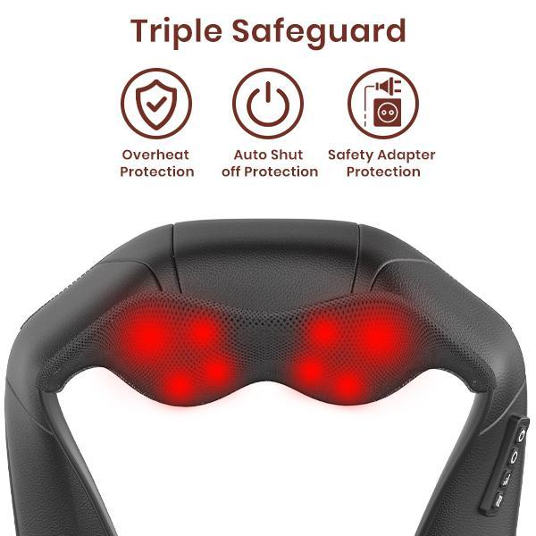 Shiatsu Neck and Back Massager, Electric Shoulder Massager, Car Neck Massage Pillow for Neck, Back, Shoulder, Foot, Leg Massage, Perfect Gift for Men/Women/Family, Thanksgiving, Christmas, New Year Gift 6