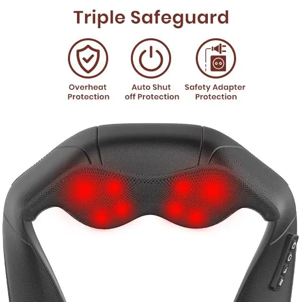 Shiatsu Neck and Back Massager, Electric Shoulder Massager, Car Neck Massage Pillow for Neck, Back, Shoulder, Foot, Leg Massage, Perfect Gift for Men/Women/Family, Thanksgiving, Christmas, New Year Gift 6