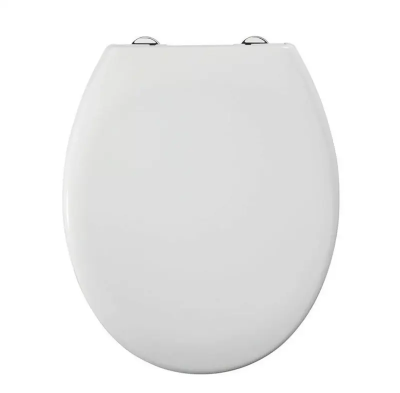 Soft Close Toilet Seat White Bathroom Oval Heavy Duty Universal Hinges Anti Slam 5