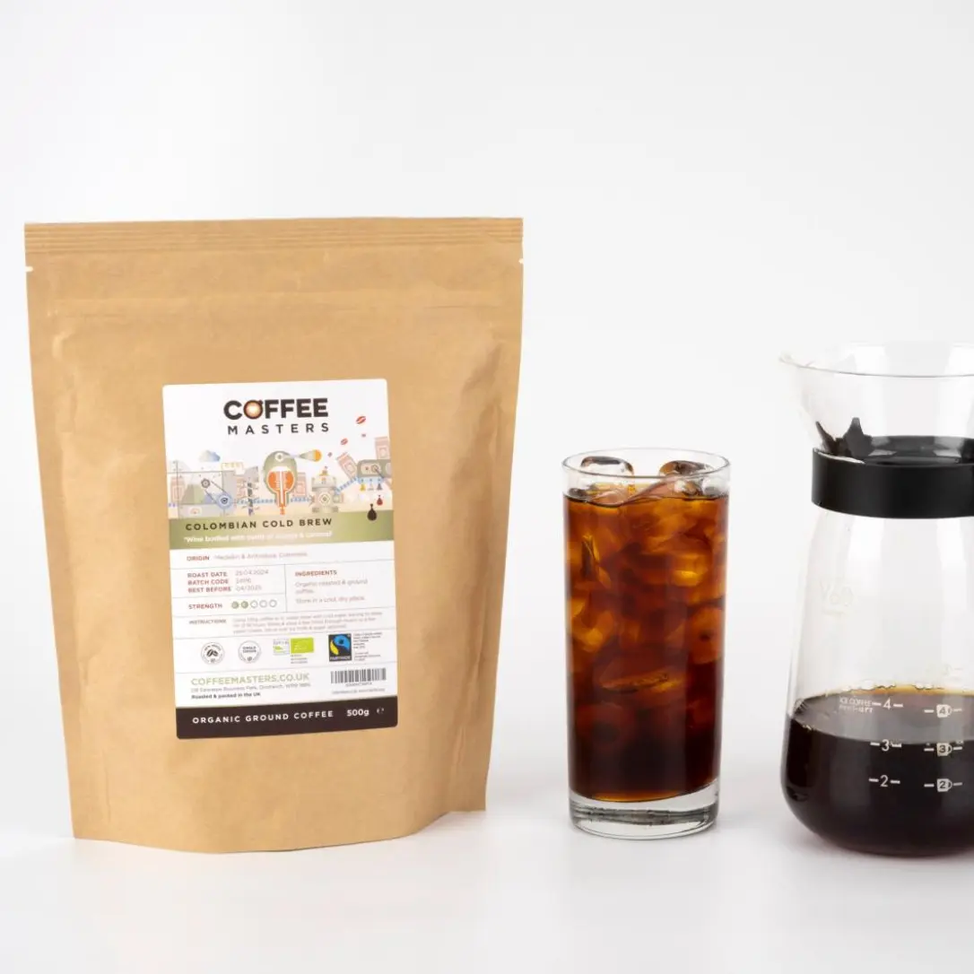 Coffee Masters - Colombian Cold Brew Ground Coffee (1x500g) Bean Beverage