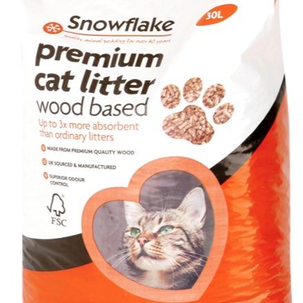 Snowflake Premium Wood Pellet Cat Litter for a Clean and Fresh Home 4