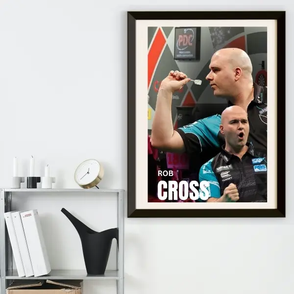 Darts, Sports poster, Dart Poster Prints, Rob Cross, man cave, Game Lounge Wall Art, Dartboard Art,poster #19 2