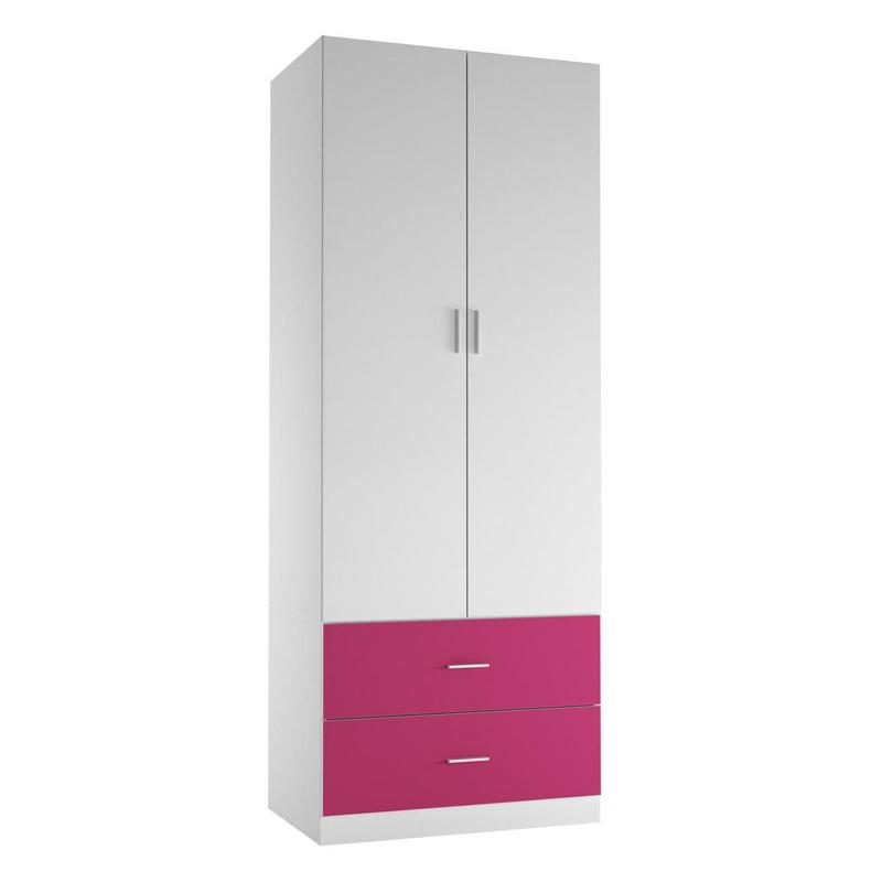 White Door Kids Remix 2-Door 2-Drawer Wardrobe 8