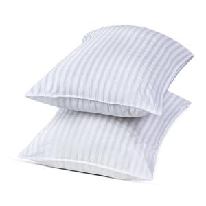 Hotel Stripe Pillow - Hotel Quality Deluxe Bounce Back - Pack of 2 and Pack of 4