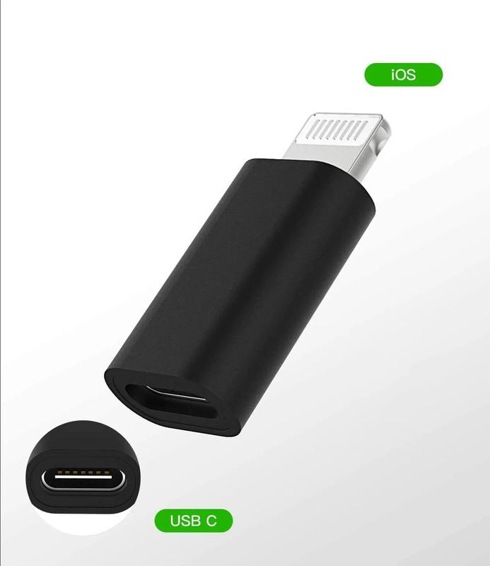 USB-C 3.1 Type C to iPhone 8 pin port Adapter Cable Converter Charger OTG - UK Charging Device Plug Smartphone 7