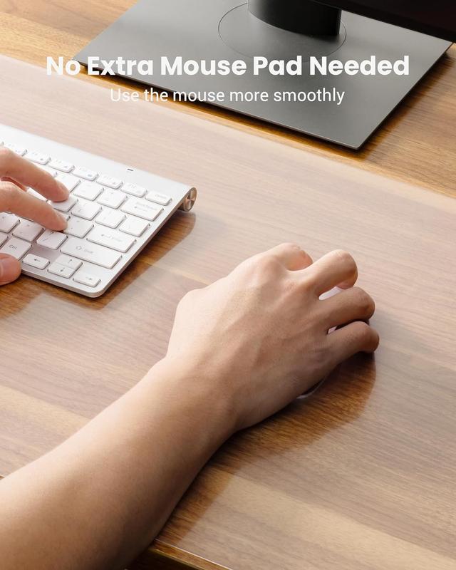 YSAGi Clear Desk Mat, Transparent Large Mouse Mat for Desk, Waterproof Clear Table Protector Desk Cover Mat, Non-Slip Desk Pad Desk Protector for Home and Office (90 x 43 cm) 2