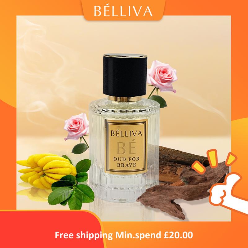 BELLIVA Unisex Eau de Parfum Spray 50ml, Arabian Scent for Men & Women Both,Long-Lasting Fragrance with Bergamot, Rose, Agarwood notes,Arabian Scent, Oud, Vanilla 1