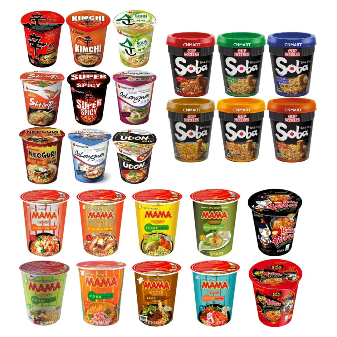 World Assorted Cup Instant Noodles Ramen Customised Bundle | Free Wisemax Chopsticks Included | Perfect Gift
