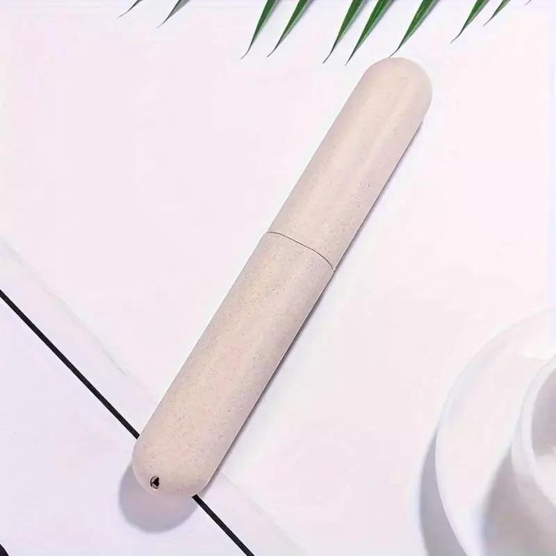 4 Pcs Eco Wheat Straw Toothbrush Travel Covers Holder Store Clean Brushes Holiday 8