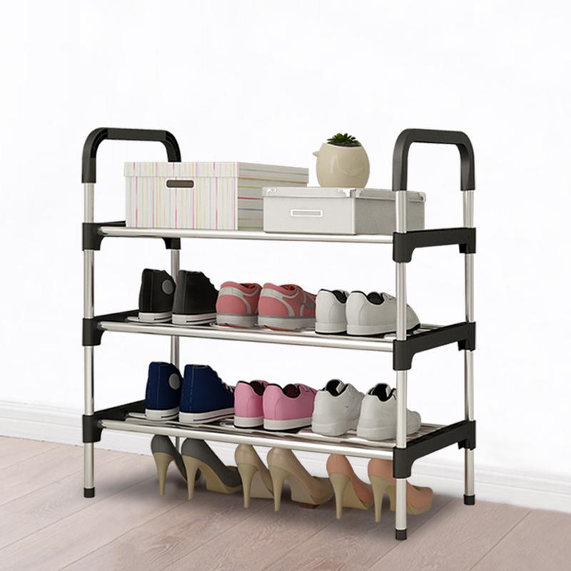 AceHome 3/4/5/6 Tiers Shoe Rack Organizer Stackable Space Saving Shoe Shelf（No Dust Cover） 3