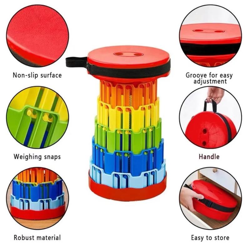 Telescopic Stool Folding Portable Retractable Camping Stool 2