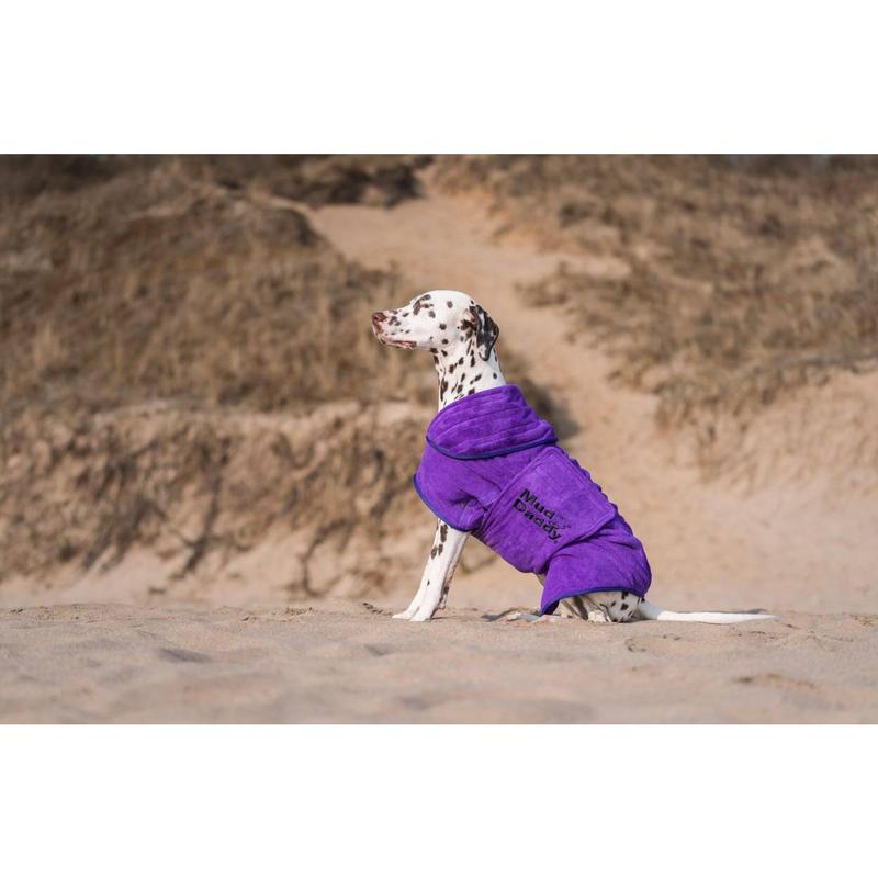 Mud Daddy® Dog Drying Coat | Dog Bathrobe | Fast Drying | Super Absorbent | Double layers | Double thickness 4