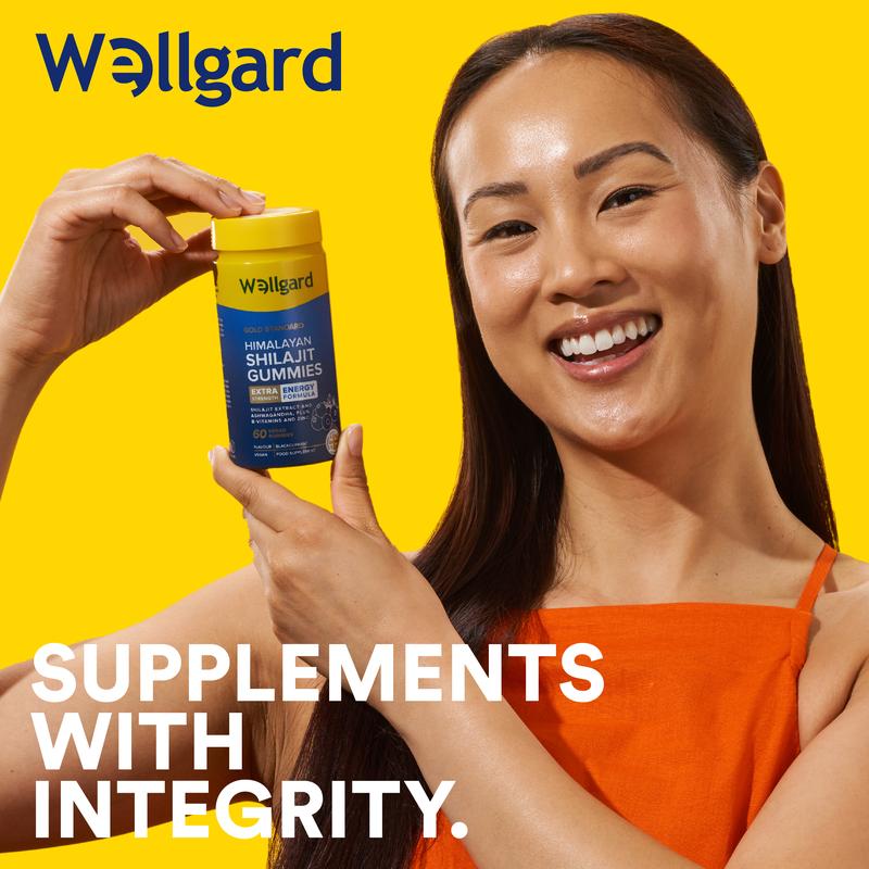 Wellgard Himalayan Shilajit Gummies with Ashwagandha, B12, B6 Vitamins, and Zinc shilajit Resin, Vitamin Gummies, Energy Gummies, Shilajit Supplements 6