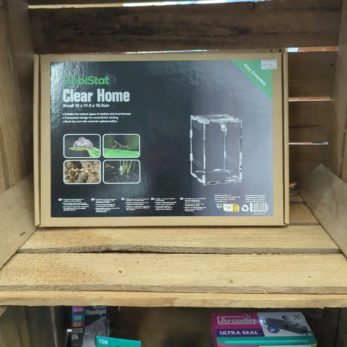 Habistat clear spider home small