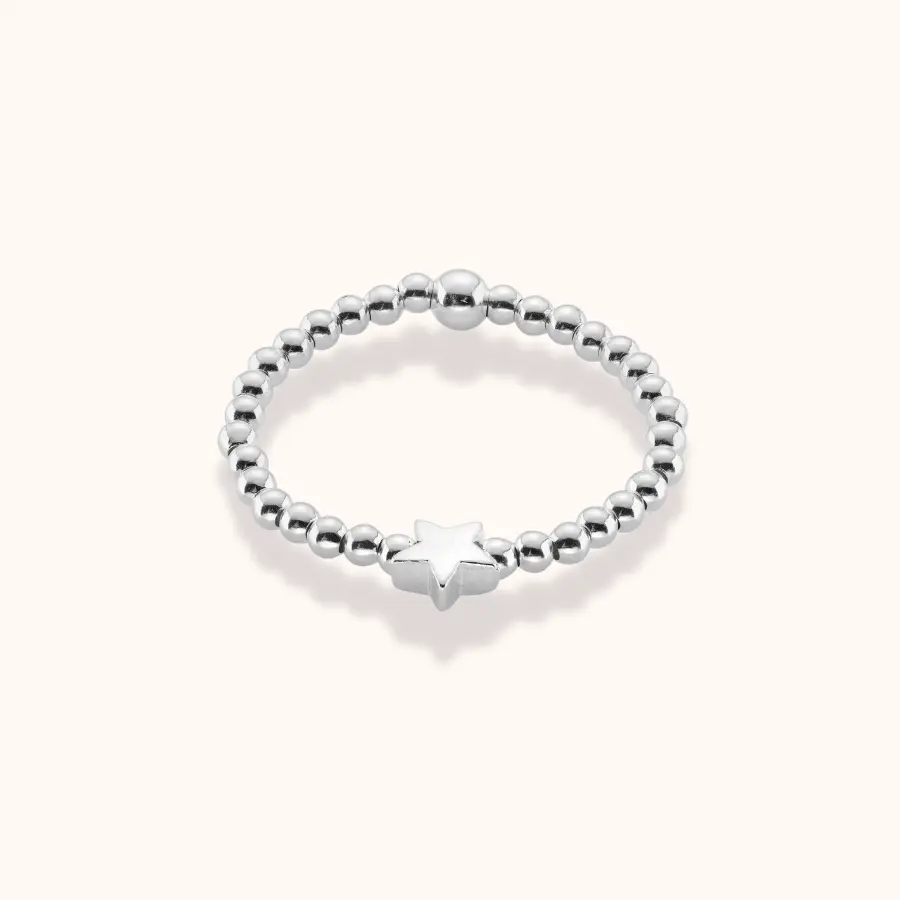 Beaded Star Ring