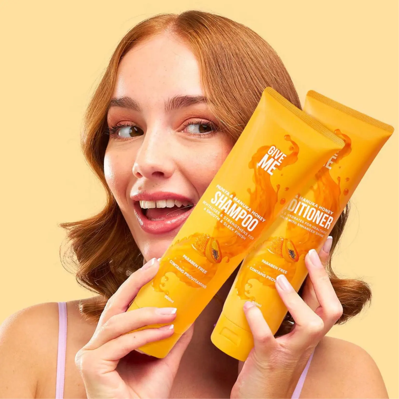 Give Me - Papaya & Manuka Honey Range- Yellow