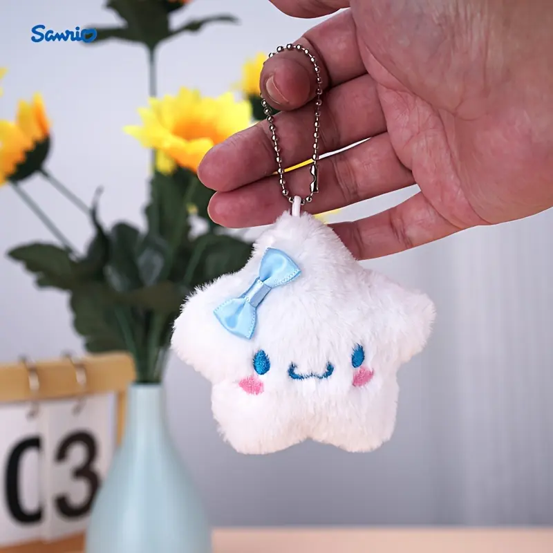Sanrio New Style Plush Cartoon Sanrio Doll Hanging Star Melody Jade Guilo Mi Style Bag Pendant Halloween Party Decoration Pendant Party Decorative Kawaii Ornament Gift Birthday Gift, Sanrio 4