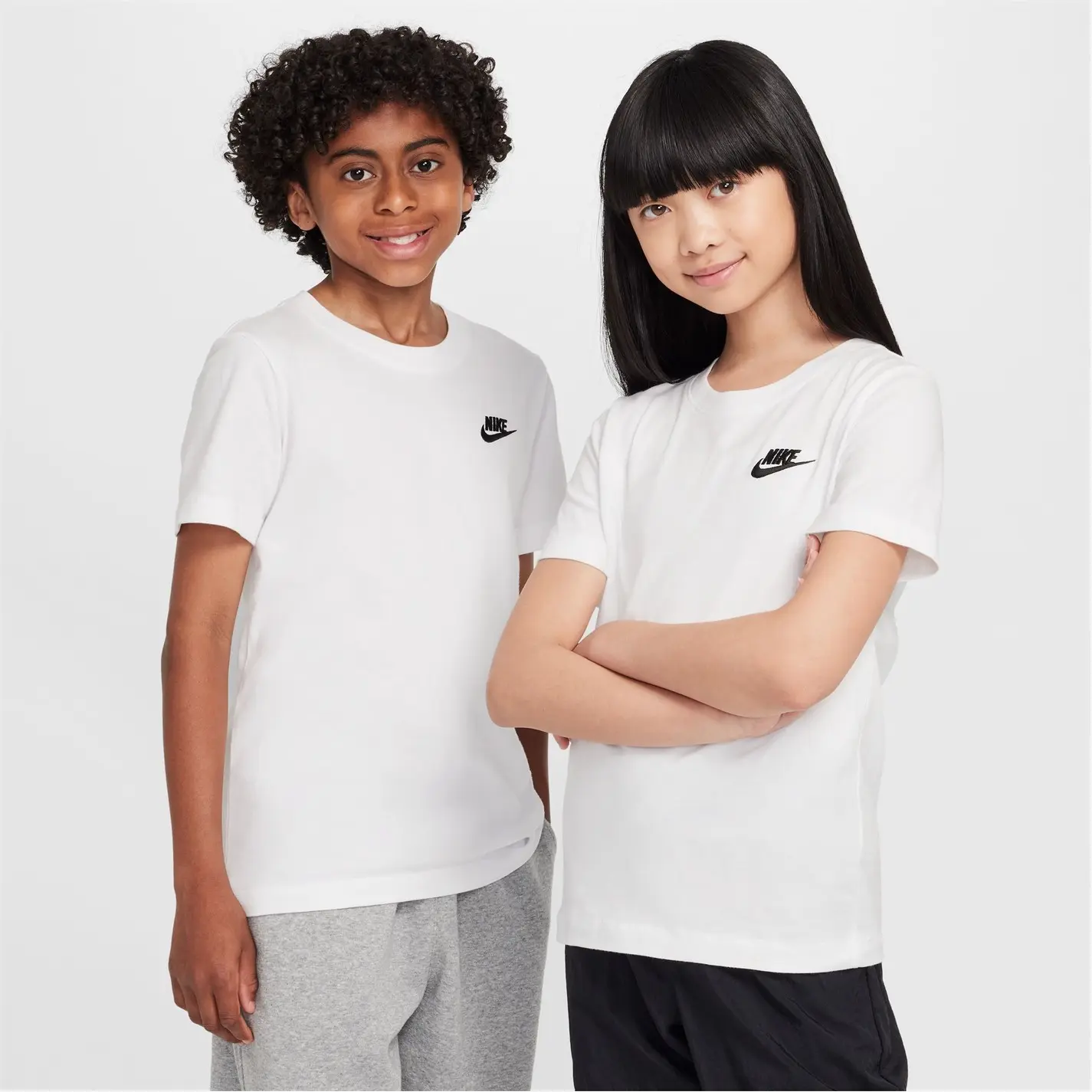 Nike Boys Futura T-Shirt Junior Regular Fit Crew Neck Lightweight Lifestyle
