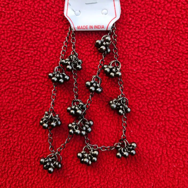Oxidised Anklet Jewellery for Women - (black) Perfect for Any Occasion.No 101 1