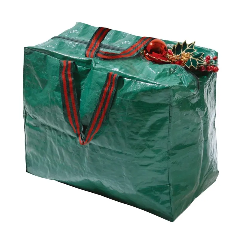 Set of 3 Green Christmas Storage Bags for Festive Home Organization Household Organiser Tree 3