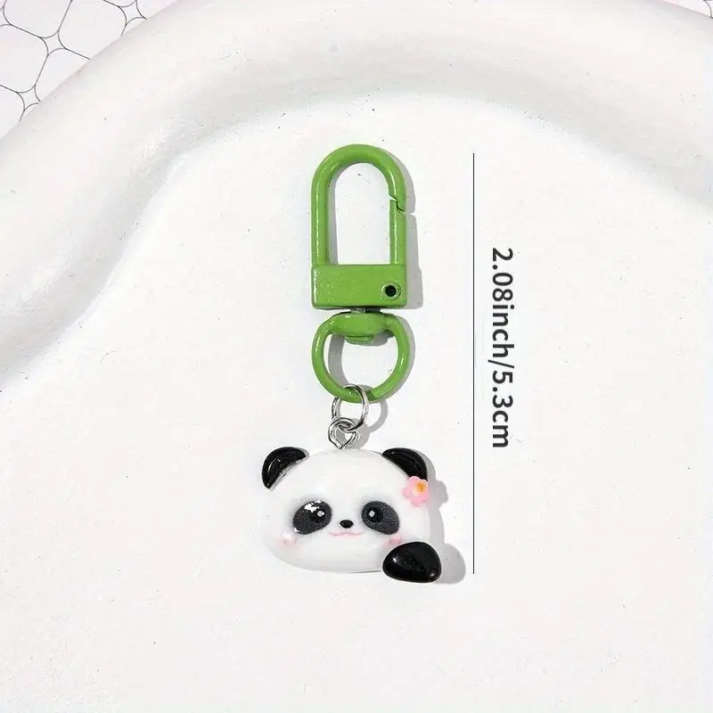 (Gifts) 1pcs Cute Cartoon Panda Keychains, Key Ring Charms for Backpacks, Bags, Gift for Family and Friends 6
