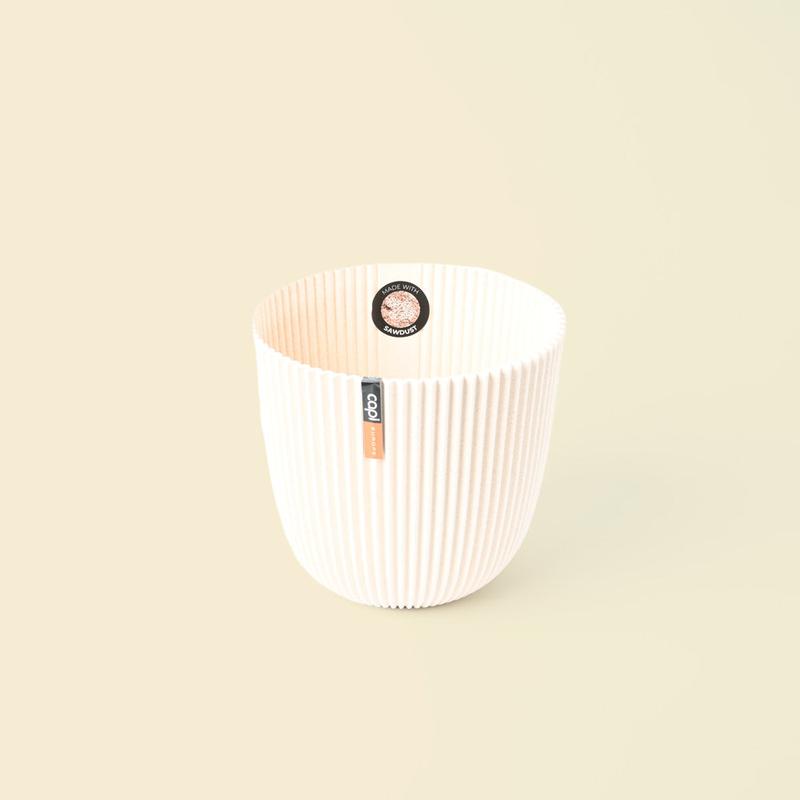 Capi Groove Sawdust Beige Pot 13cm 0