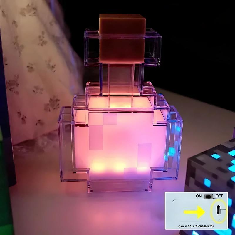 Multicolour Miner Potion LED Color Changing Light Rechargeable Battery Operated LED Room Decor 3