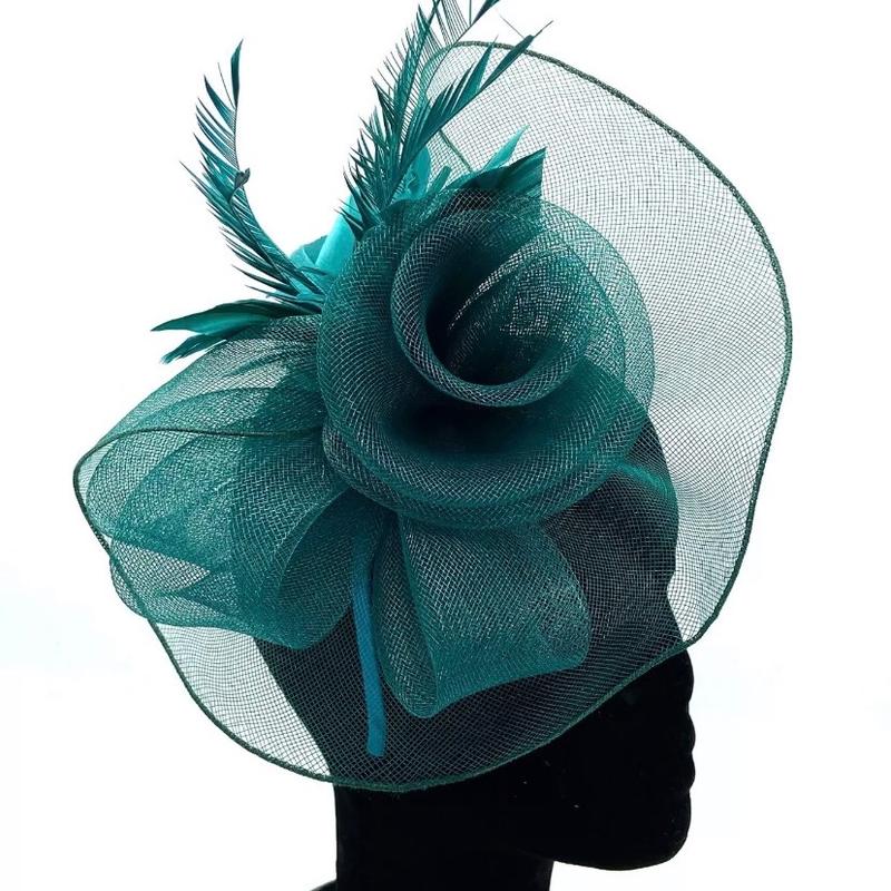Feather Fascinator for Ladies - Includes Clip and Aliceband - Perfect for Royal Ascot, Races and Weddings 5