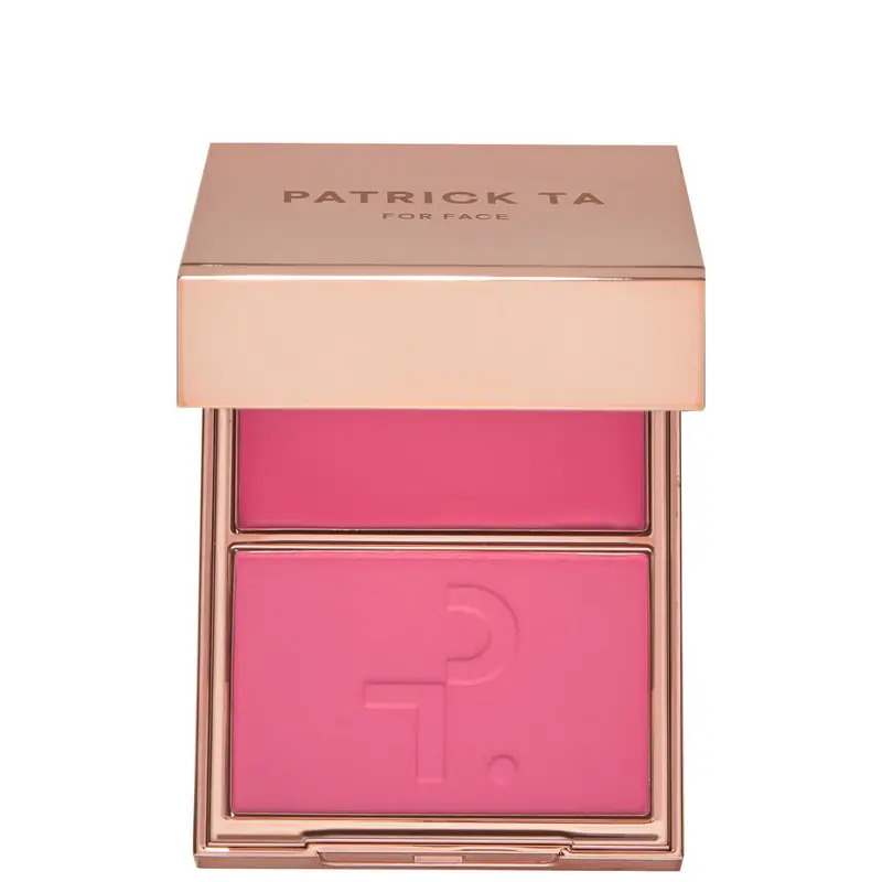 PATRICK TA Major Headlines Double-Take Cream and Powder Blush Duo (Various Shades) Makeup 5