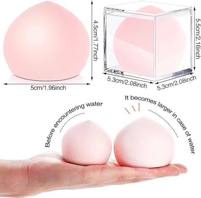 Marshmallow Makeup Sponge, Multi-use Beauty Blender with Box, Ultra Soft Makeup Sponge, Portable Cosmetic Accessories for Women & Girls, Skin Friendly Beauty Sponge, Makeup Tools, Dry and Wet Dual-use Makeup Beauty Blender, Birthday Box for Girl 6