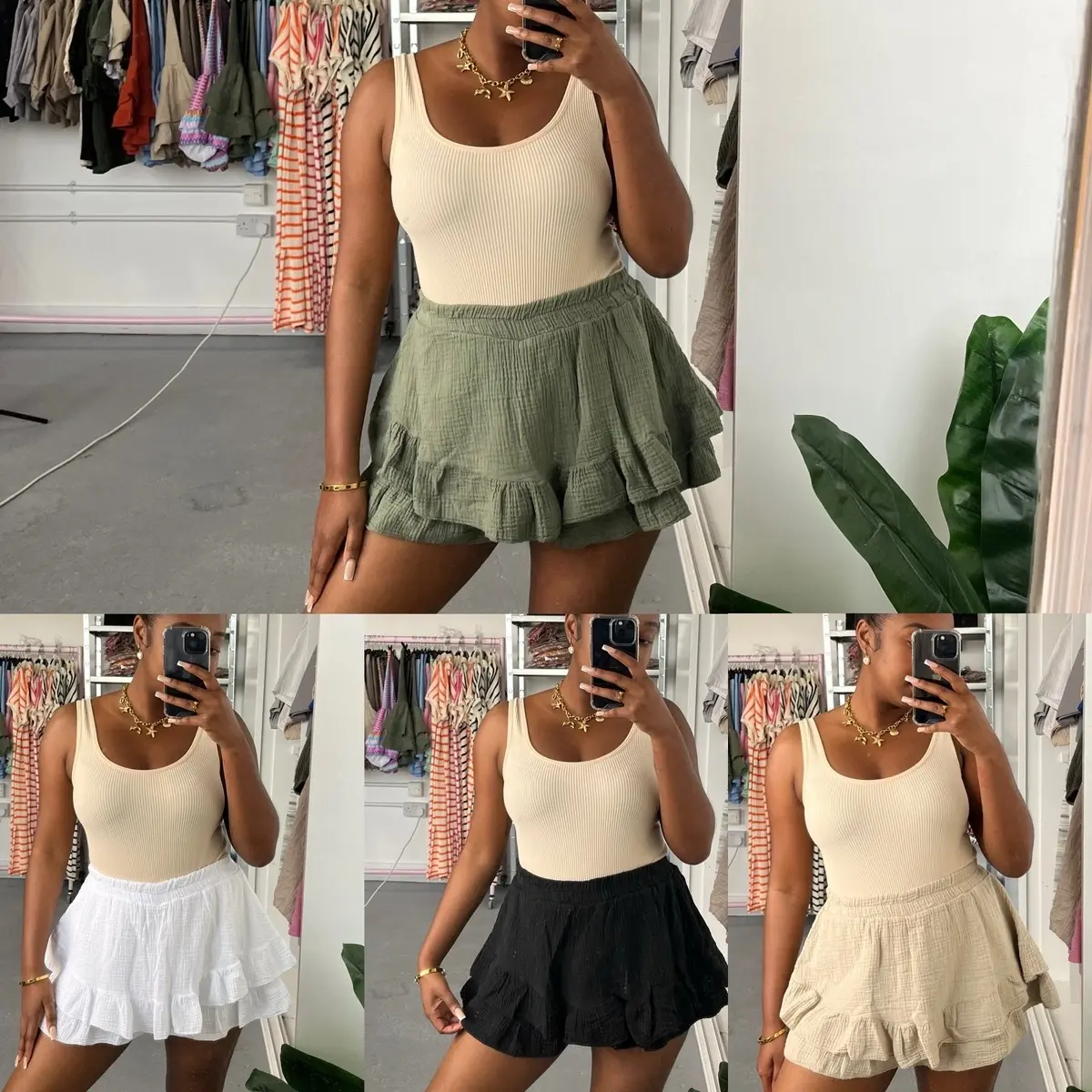 Ruffle skort