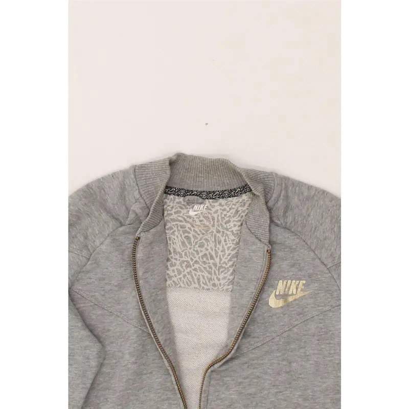 Pre-Owned Vintage NIKE Womens Tracksuit Top Jacket UK 10/12 Medium Grey 3