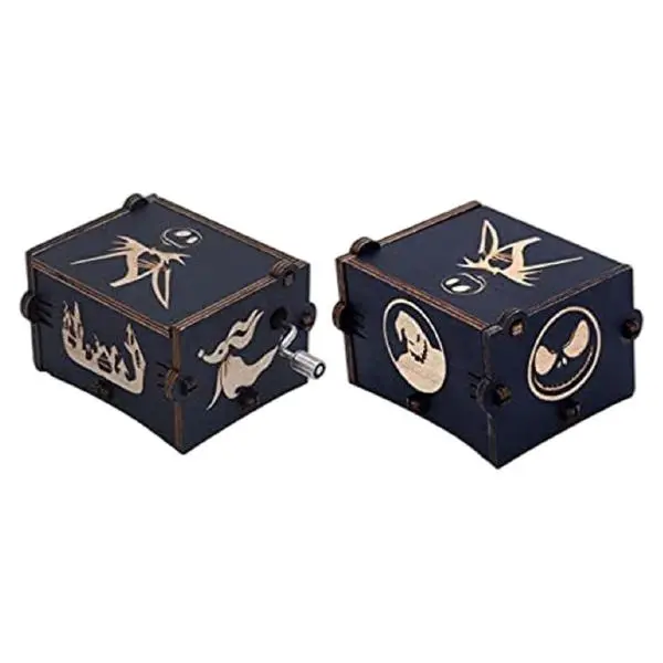 Hand Crank Wooden Musical Box Toy - This is Halloween Tune - The Nightmare Before Christmas 2