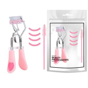 2-in-1 Heart-Shaped  & Set-Hypoallergenic,Alcohol-Free for Perfect Lashes Makeup  clean Cosmetic portable makeup face lashes,Silicone eyelash curler heat comb separator,88mm lashes, top, for women,outfit, make brushes saie  glowy super gel Eyeliner