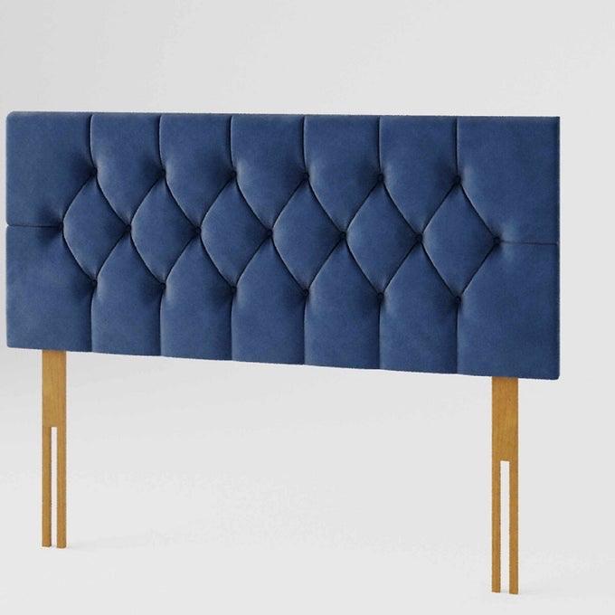Luxury Designs Divan Bed Headboard Elegant Chesterfield Plush Velvet 24" Height Padded Lined Headboard - All Colors and Sizes 4