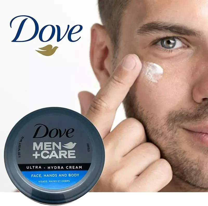 Dove Men+ Care Ultra-Hydra Care Cream Face, Hand & Body - 75 ml Moisture Skincare Comfort Moisturizer Hydrating Moisturizing 1