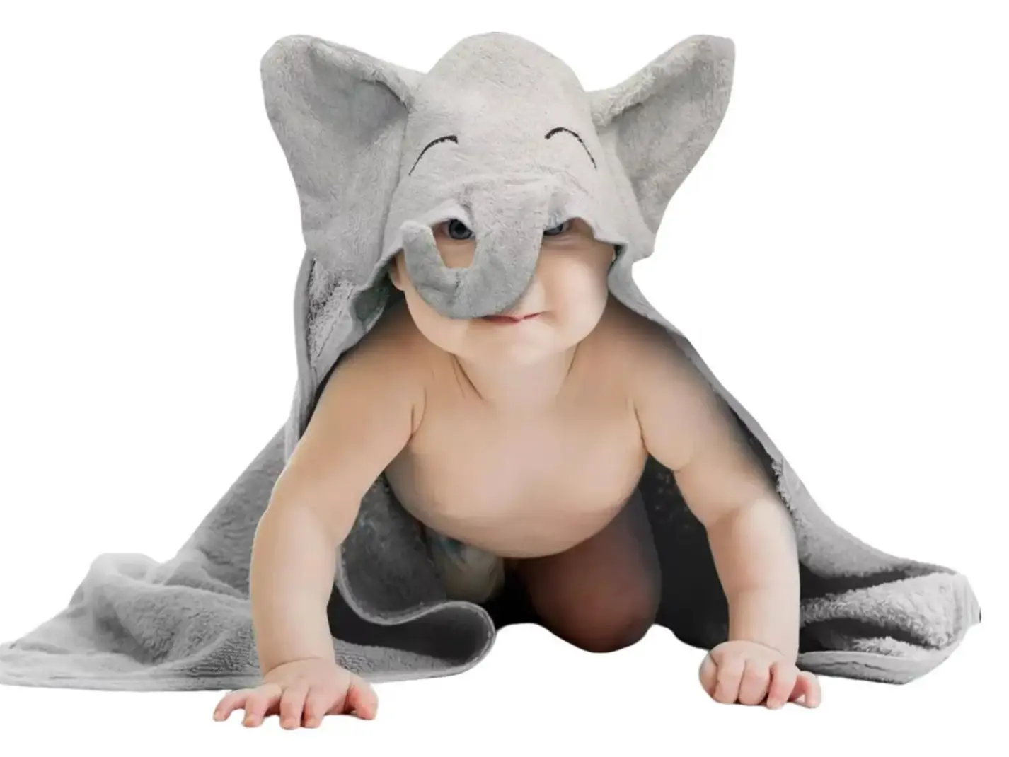 Liname Organic Bamboo Hooded Baby Towel Ultra Soft, Thick & Extra Absorbent Baby towels with hood for newborns - Keeps Your Baby Warm & Cosy - Extra Large Baby Bath Towel for Infants & Toddlers