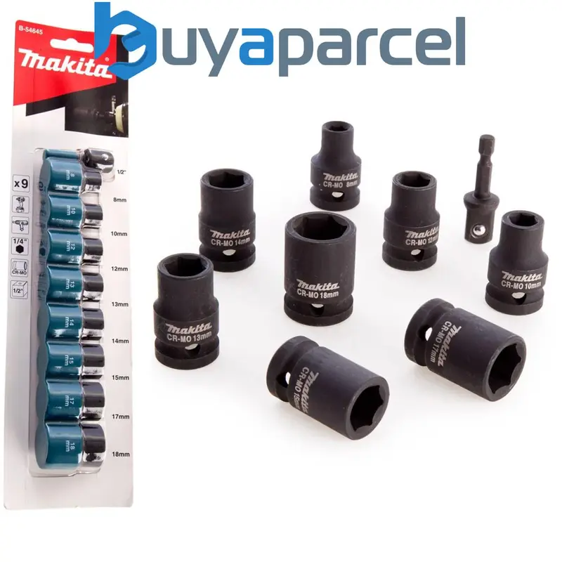 Makita TD127D 18v Li-Ion G-Series Cordless Impact Driver Bare + 9pc Socket Set 7