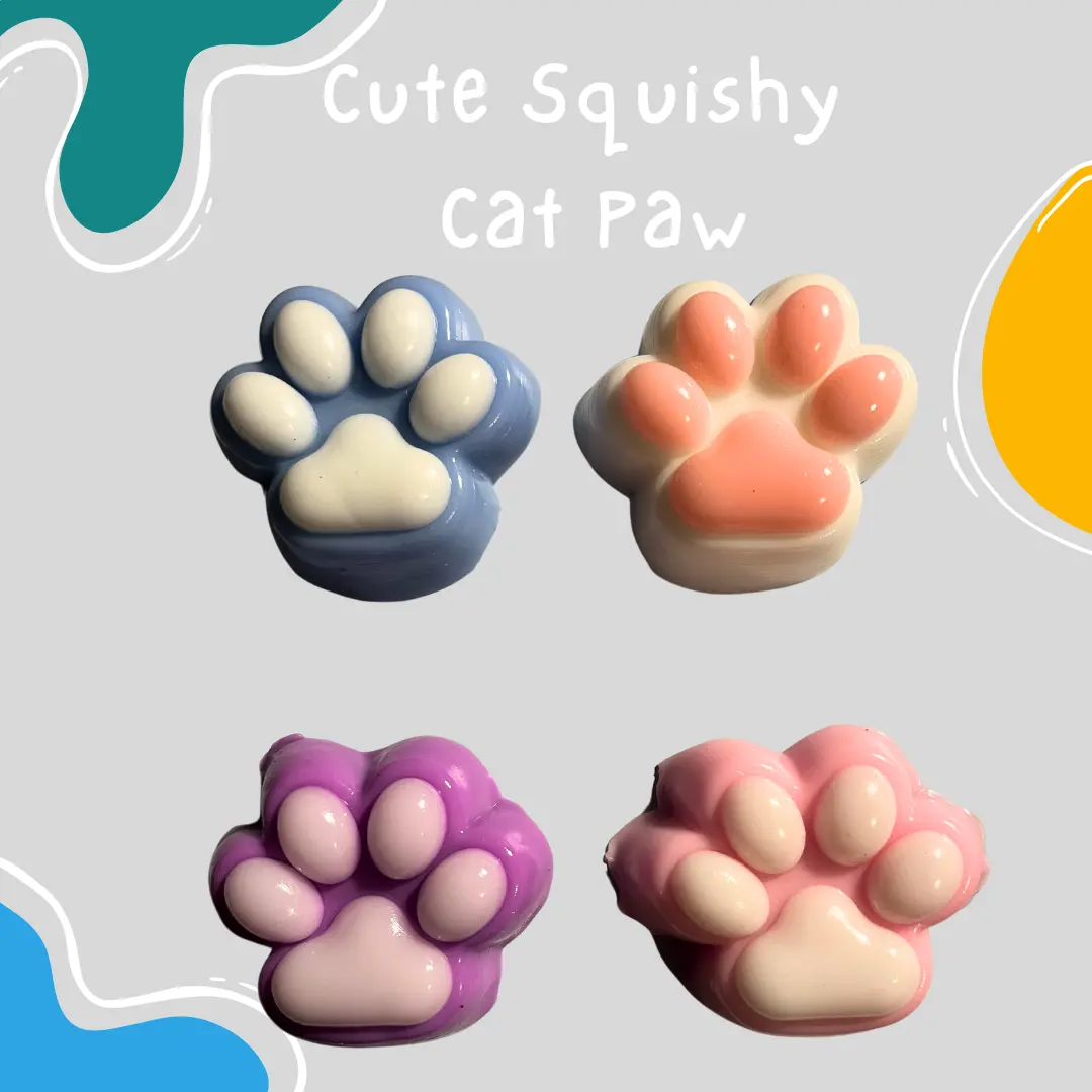 Petite Taba Squishy Cat Paw – Adorable & Soothing Fidget Toy for Stress Relief