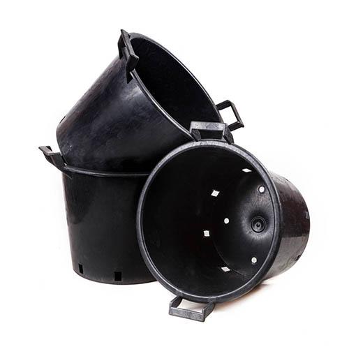 Heavy Duty 30L Plant Pots (Pack of 3) 40cm Diameter - Plastic Planters for Outdoor Plants - Large 15.7' Flower Pots for Gardens - Perfect for Flowers, Vegetables & General Use 5