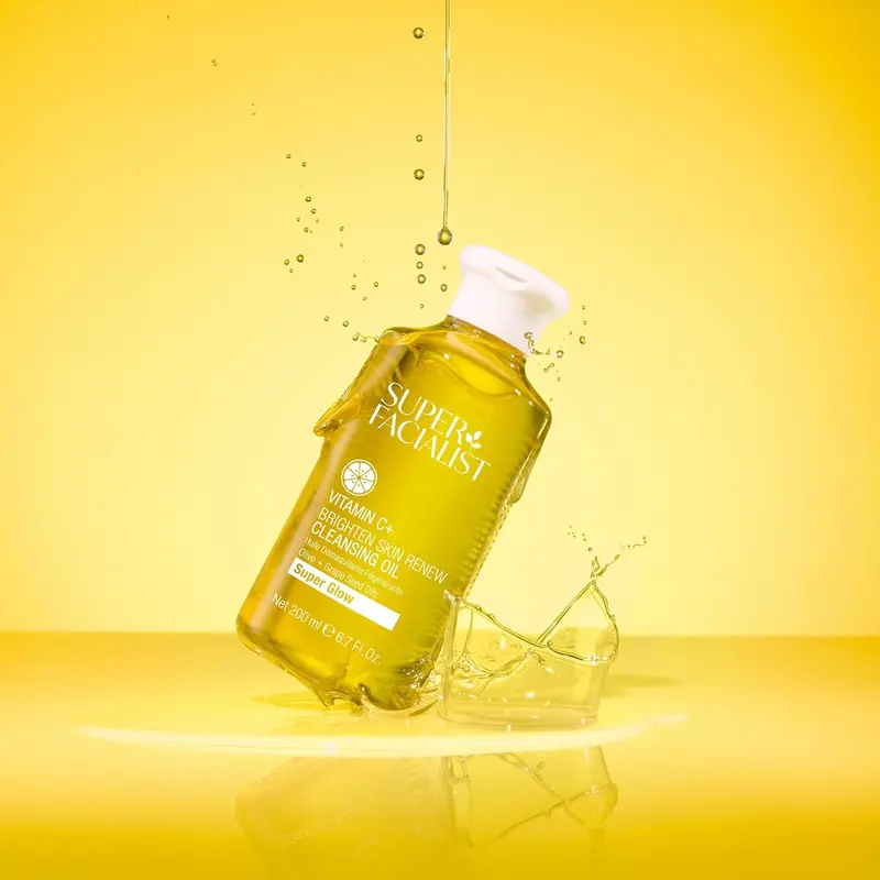 Super Facialist Vitamin C+ Cleansing Oil, Face Cleanser for Dissolving Makeup & Daily Impurities, Contains Olive Oil, Vegan Friendly, 200ml - Skincare 6