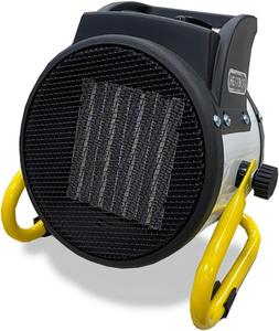 Autojack 2KW Electric Fan Heater Industrial Portable Workshop Garage Shed Heating 3 Heat Settings up to 6,820 BTU/hr 240V Light Weight heaters dual fan heater cheap storage hand viral control compact bedroom plug in