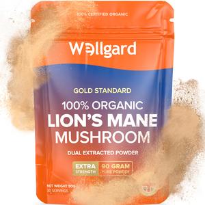 Wellgard Lions Mane Powder, Lions Mane Mushrooms Supplement