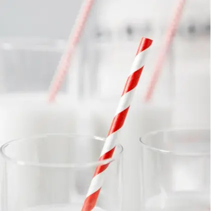 Paper Straws for Festive Party Decorations - Ornaments Disposable Pack 5