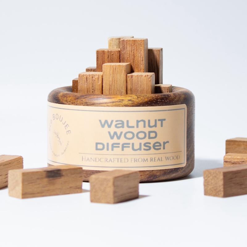 Walnut Wood Aromatherapy Diffuser for Essential Oils Fragrance Perfume Freshener Woody Scented oil pure blend 0