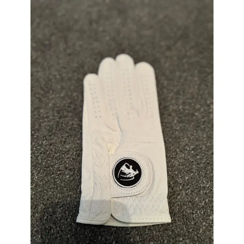 Pearl White Premium Cabretta Leather Panther Golf Glove 1