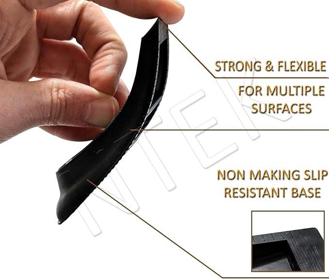 5-Pack Door Stop Stoppers Wedges - Black, Non-Slip Design 4