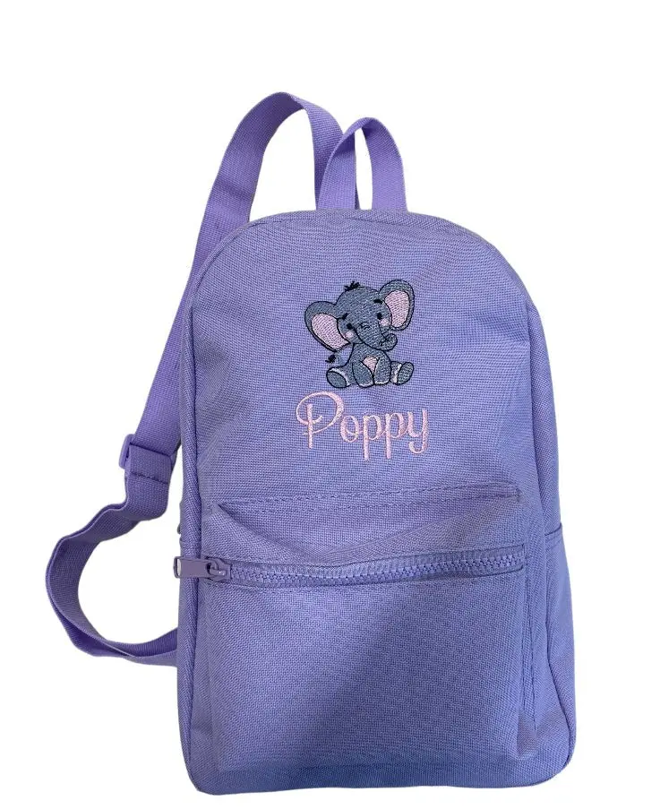 Mini Essential Backpack personalised with Elephant Design