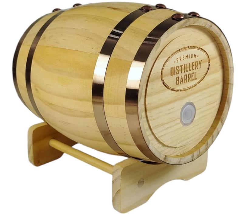 Mini Wooden Whiskey Barrel Decanter | Miniature Spirit Keg with Stand 1
